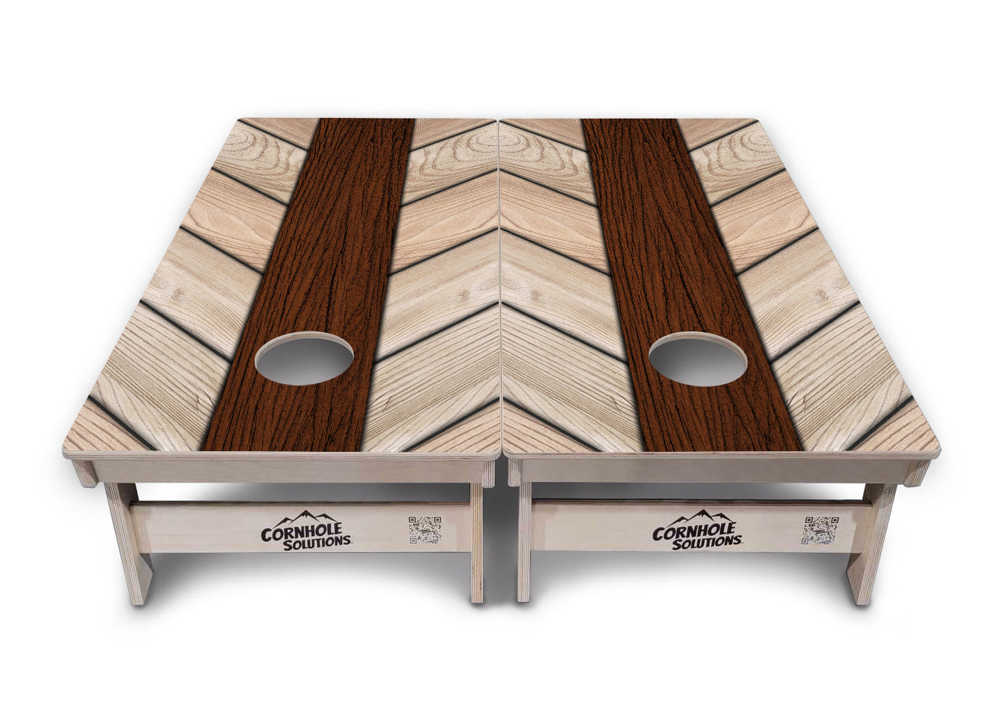 Cream Planks Cornhole Boards - Professional Tournament Series