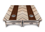 Cream Planks Cornhole Boards - Professional Tournament Series