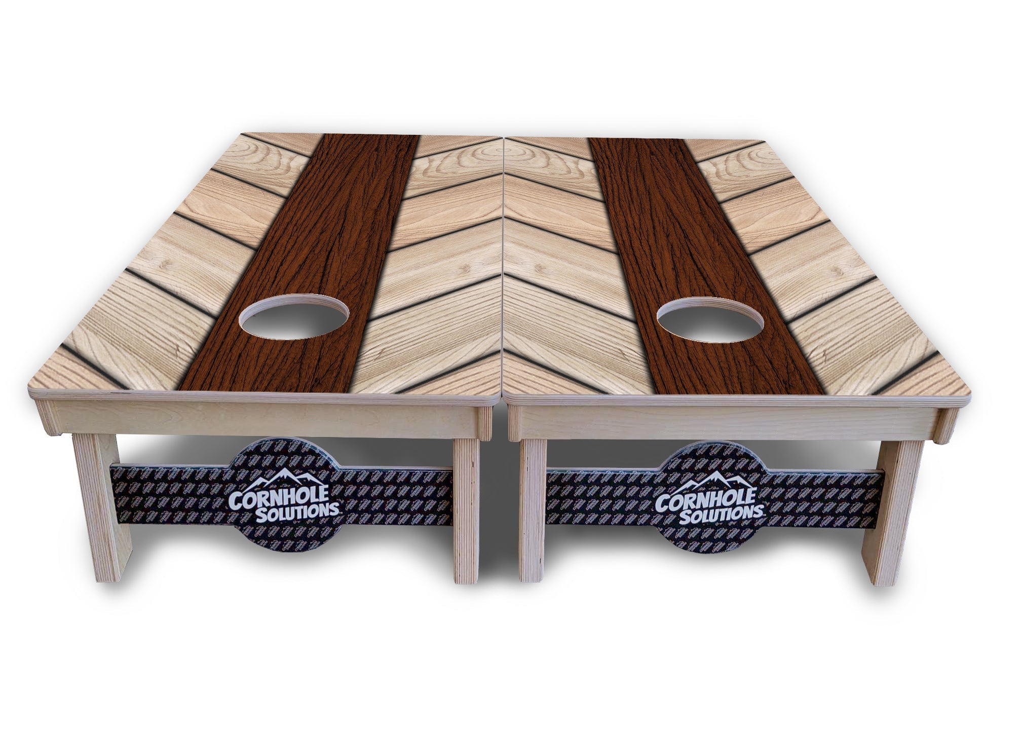 Cream Planks Cornhole Boards - Professional Tournament Series