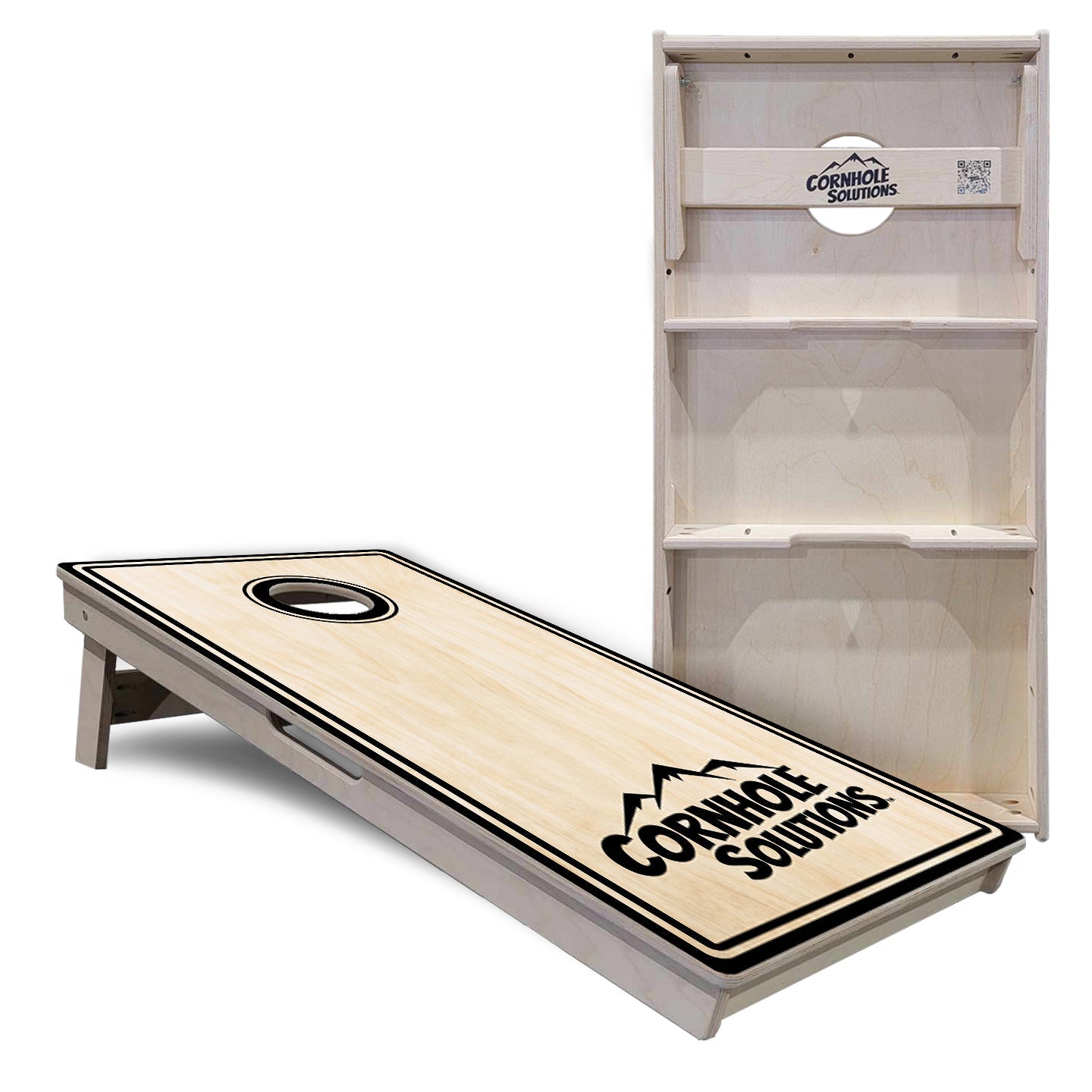 Pinstripe CS Logo Cornhole Boards - Professional Tournament Series