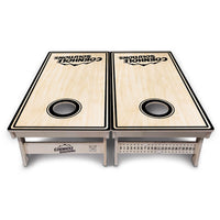 Pinstripe CS Logo Cornhole Boards - Professional Tournament Series