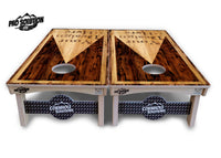 Custom Wooden Triangle Cornhole Boards - Pro Solution Lite Series
