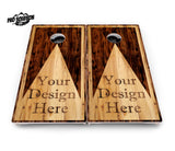 Custom Wooden Triangle Cornhole Boards - Pro Solution Lite Series