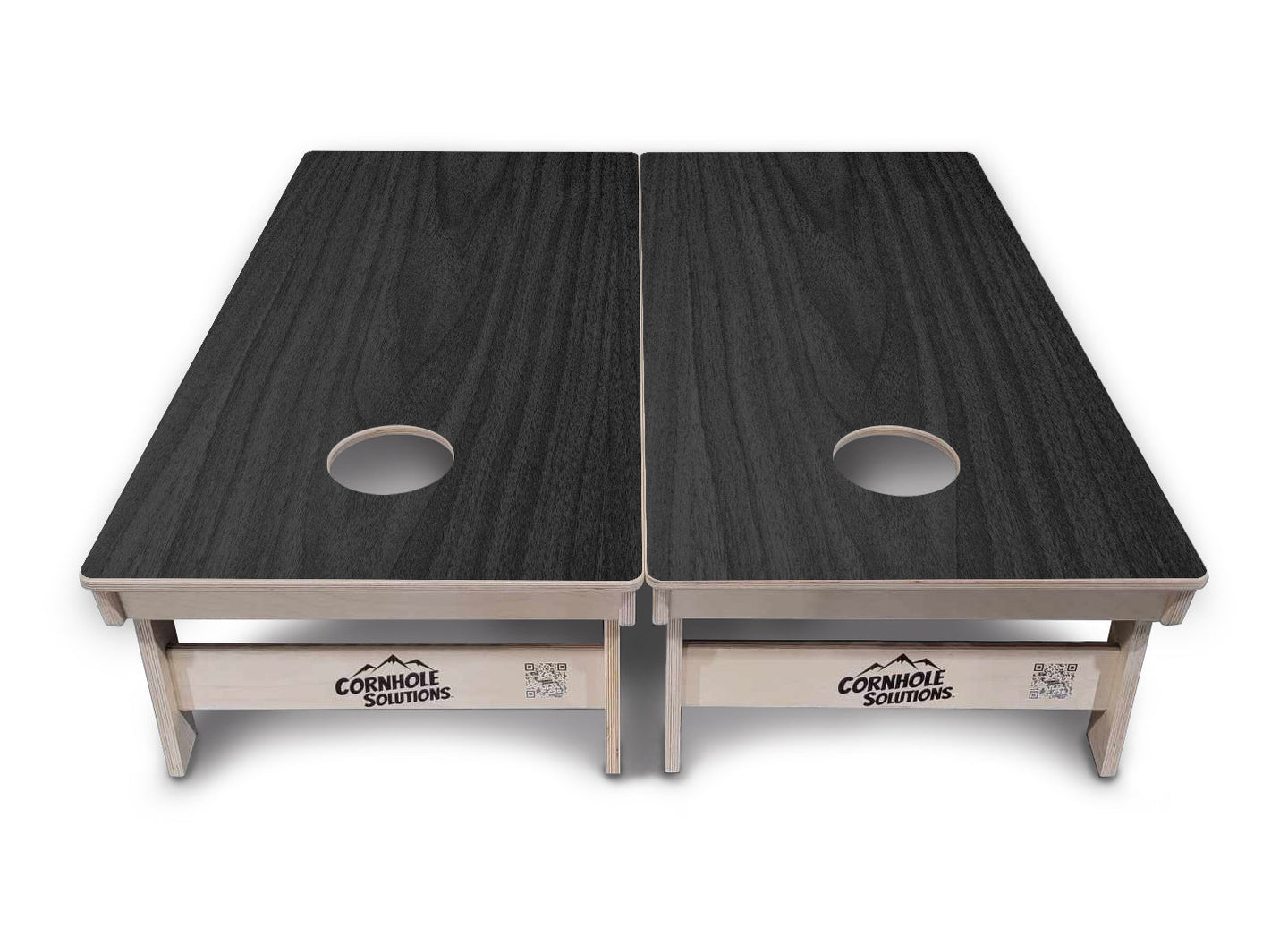 Dark Grey Wood Cornhole Boards - Professional Tournament Series