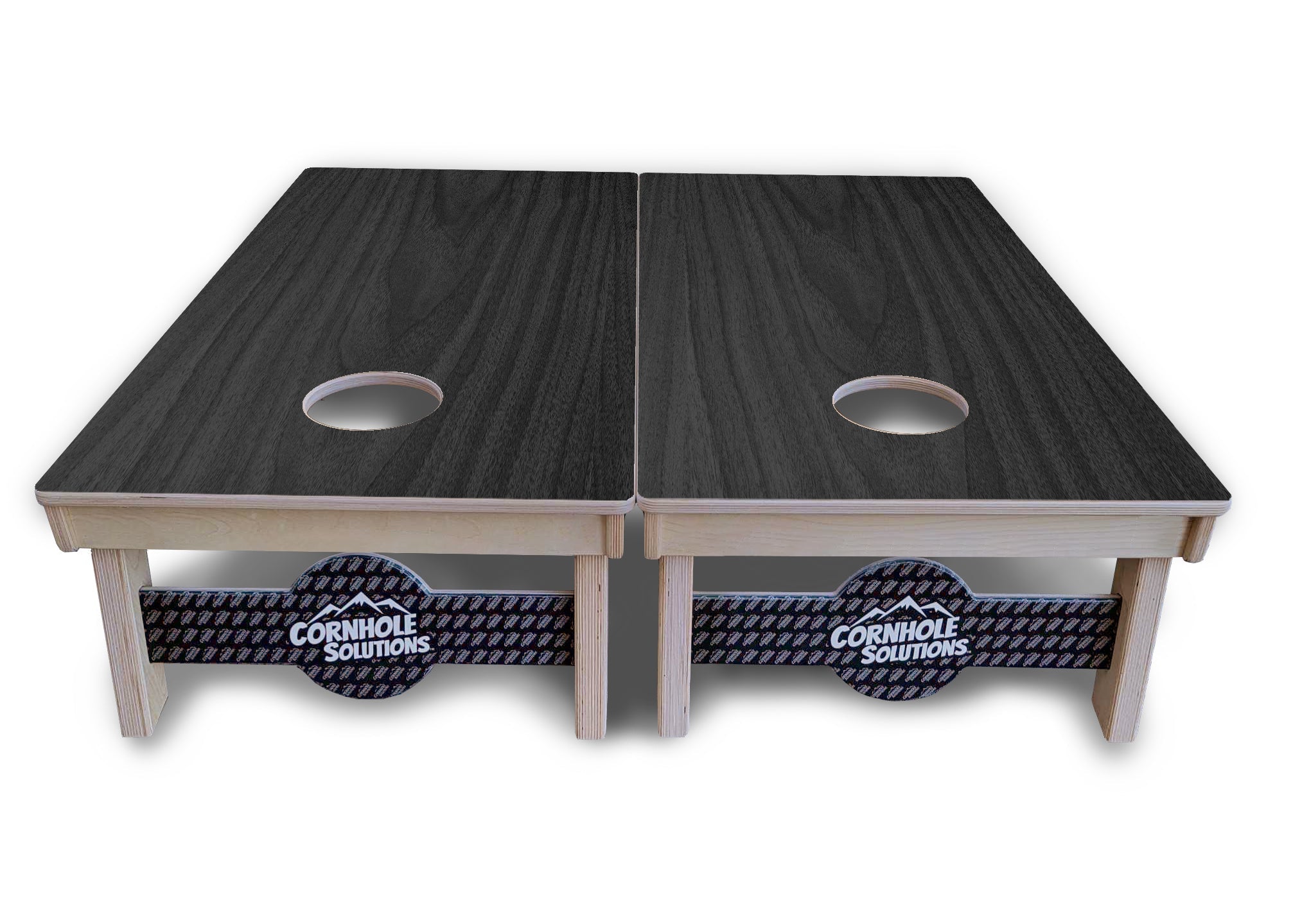 Dark Grey Wood Cornhole Boards - Professional Tournament Series