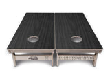 Dark Grey Wood Cornhole Boards - Professional Tournament Series