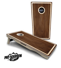 Dark Wood Cornhole Boards - Pro Solution Lite Series