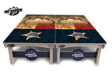 Texas Flag Deer & Fish Cornhole Boards - Pro Solution Lite Series