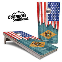 State Flags Alabama to Georgia Cornhole Boards - Professional Tournament Series