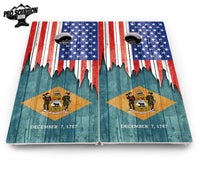 State Flag Designs Alabama to Georgia Cornhole Boards - Pro Solution Elite Series