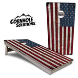 Rustic USA Flag Cornhole Boards - Professional Tournament Series