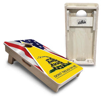 Mini Cornhole Boards - DTOM Yellow Triangle