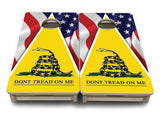Mini Cornhole Boards - DTOM Yellow Triangle