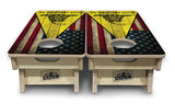 Mini Cornhole Boards - DTOM Rustic Triangle