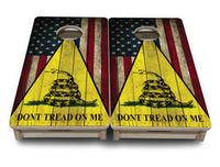 Mini Cornhole Boards - DTOM Rustic Triangle