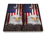 Eagle USA Flag Cornhole Boards - Professional Tournament Series