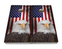 Eagle USA Flag Cornhole Boards - Professional Tournament Series