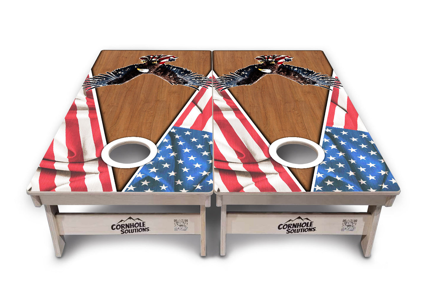 Eagle Triangle Wood Cornhole Boards - Professional Tournament Series