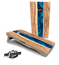 Live Edge River Cornhole Boards - Pro Solution Lite Series