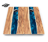 Live Edge River Cornhole Boards - Pro Solution Lite Series