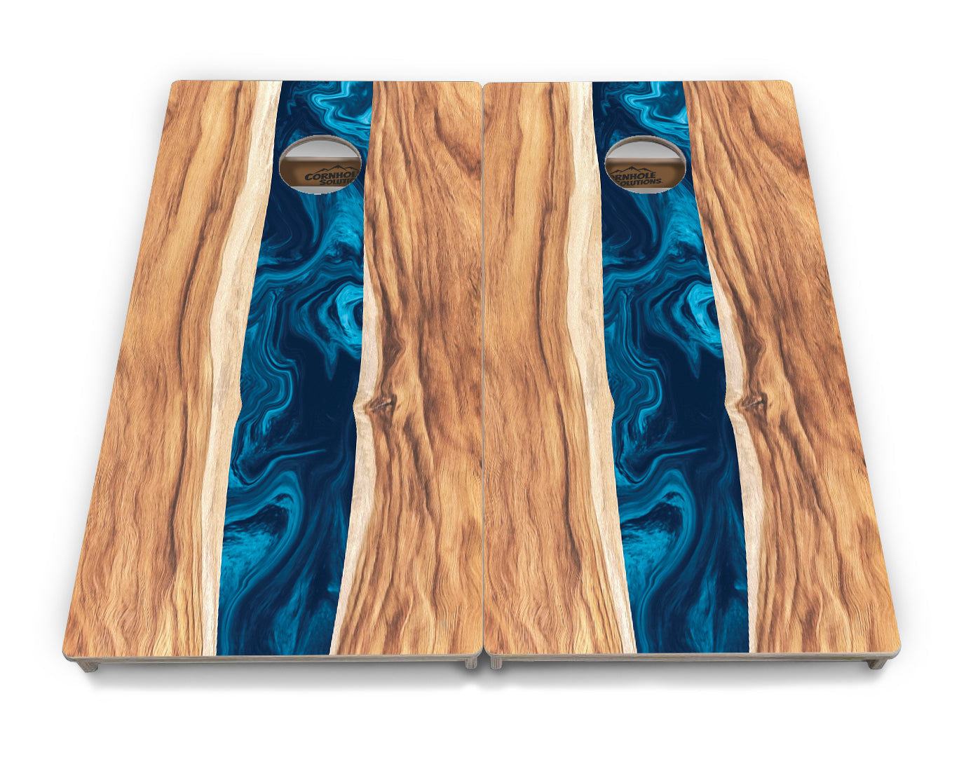 Live Edge River Cornhole Boards - Professional Tournament Series