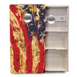 Faded Brush Burnt Flag Cornhole Boards - Professional Tournament Series