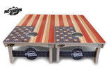 Faded USA/TX Flag Cornhole Boards - Pro Solution Lite Series