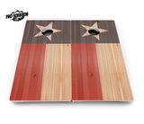 Faded USA/TX Flag Cornhole Boards - Pro Solution Lite Series