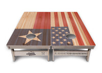 Faded USA/TX Flag Cornhole Boards - Professional Tournament Series