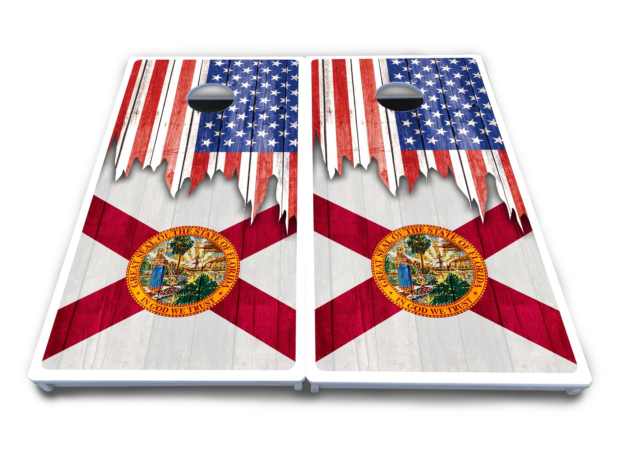 State Flag Designs Alabama to Georgia Cornhole Boards - All Weather Series