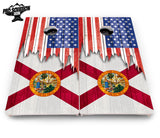 State Flag Designs Alabama to Georgia Cornhole Boards - Pro Solution Elite Series