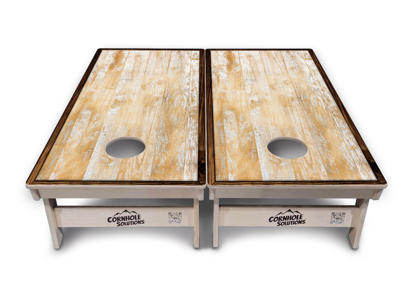 Rustic Frame Wood Cornhole Boards - Professional Tournament Series