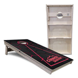 Glow Hole Black Backgound Cornhole Boards - Professional Tournament Series