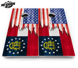 State Flag Designs Alabama to Georgia Cornhole Boards - Pro Solution Lite Series