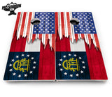 State Flag Designs Alabama to Georgia Cornhole Boards - Pro Solution Elite Series