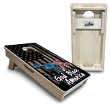 Mini Cornhole Boards - God Bless America