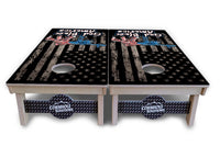 God Bless America Flag Cornhole Boards - Professional Tournament Series