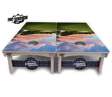 Golf Course Sunset Cornhole Boards - Pro Solution Lite Series