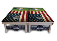 Golf Tee Flag Cornhole Boards - Professional Tournament Series