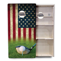 Golf Tee Flag Cornhole Boards - Professional Tournament Series