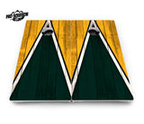 Team Color Triangle Cornhole Boards - Pro Solution Lite Series