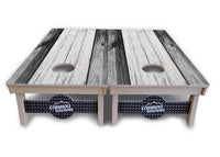 Grey Two Tone Slats Cornhole Boards - Professional Tournament Series