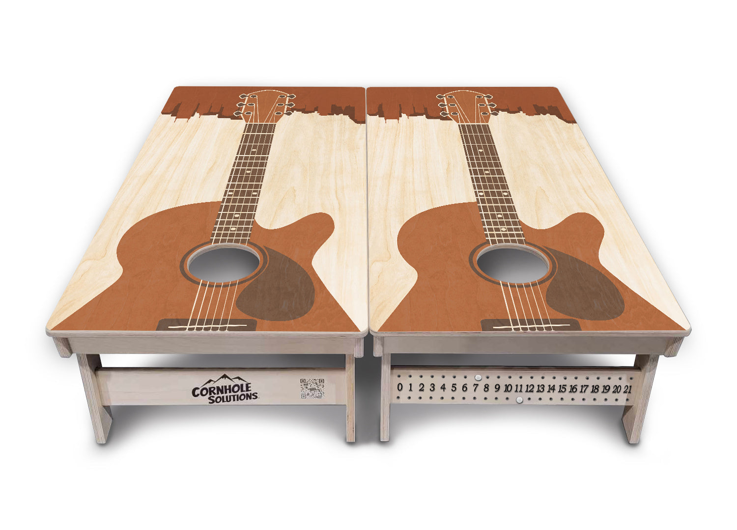 Guitar Design Cornhole Boards - Professional Tournament Series