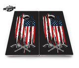 Guns & Flag Cornhole Boards - Pro Solution Lite Series