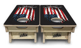 Mini Cornhole Boards - Guns & Flag