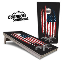 Guns and Flag Cornhole Boards - Professional Tournament Series
