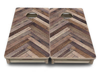 Mini Cornhole Boards - Herringbone Designs