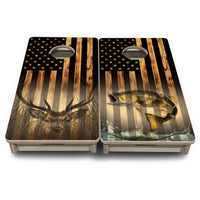 Mini Cornhole Boards - Hidden Deer & Fish