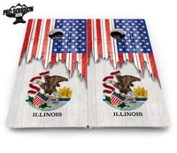 State Flag Designs Hawaii to Maryland Cornhole Boards - Pro Solution Elite Series