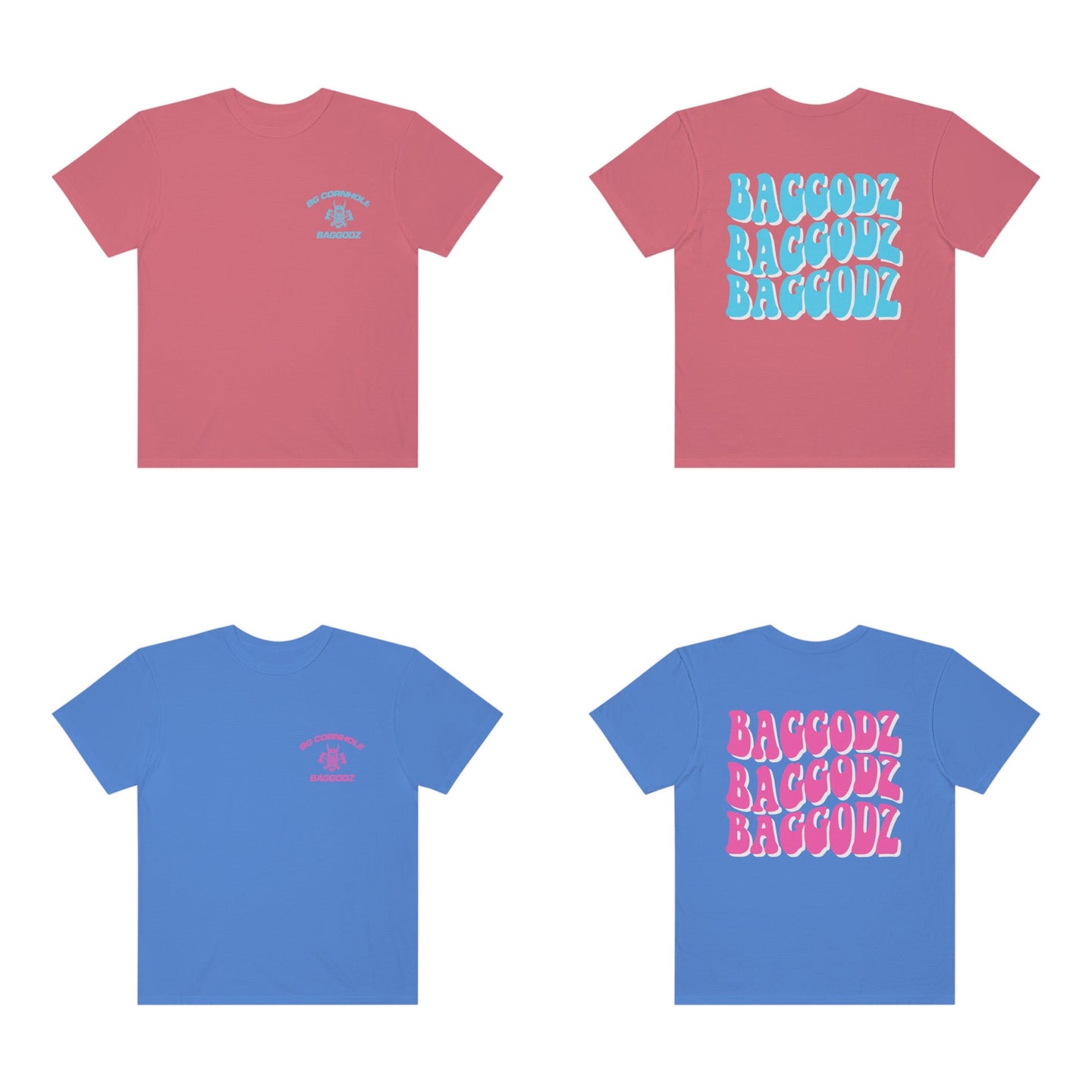 BG Cornhole Wavy BagGodz Unisex Comfort Colors Tee - Multiple Colors